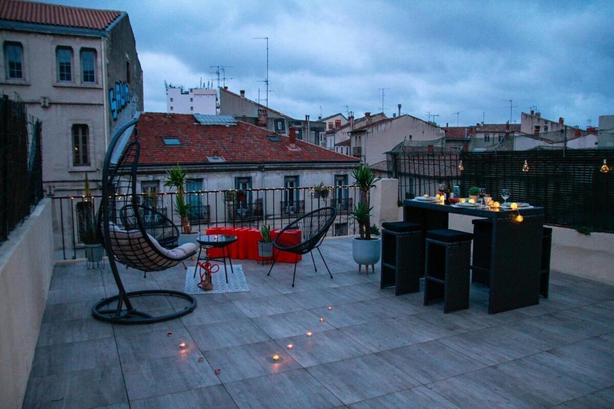 L'Amoureux - Terrasse Et Climatisation Coeur De Ville Монпелье Экстерьер фото