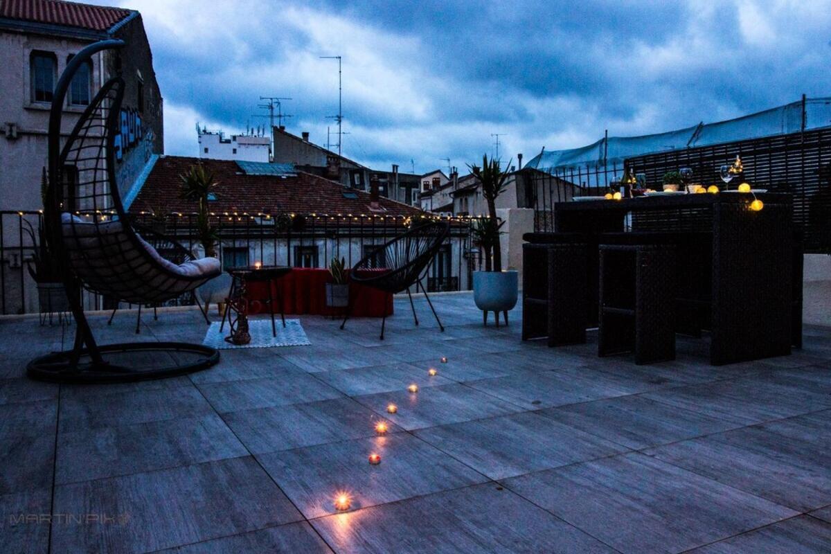 L'Amoureux - Terrasse Et Climatisation Coeur De Ville Монпелье Экстерьер фото