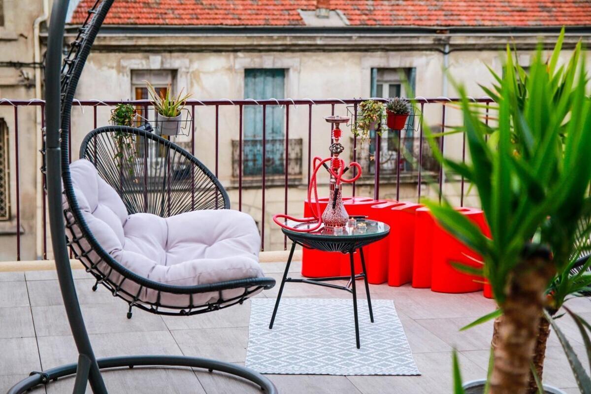 L'Amoureux - Terrasse Et Climatisation Coeur De Ville Монпелье Экстерьер фото